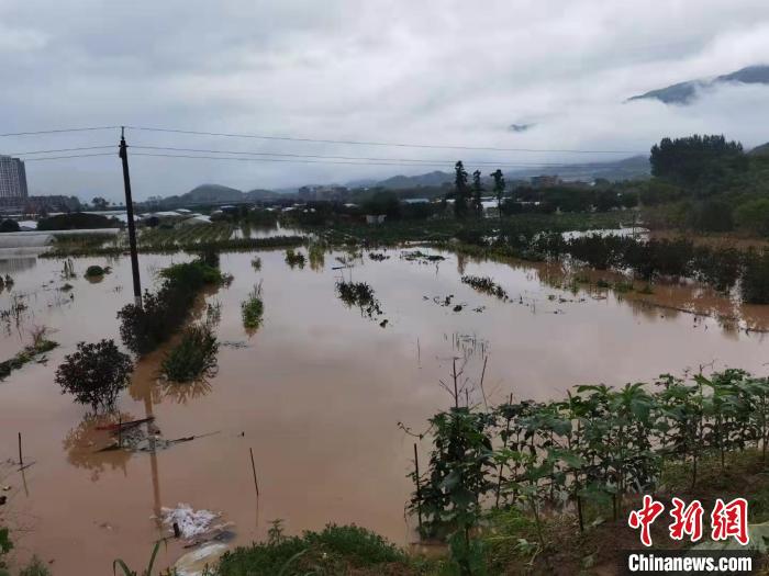 闽北松溪县遭水淹：大街变河道