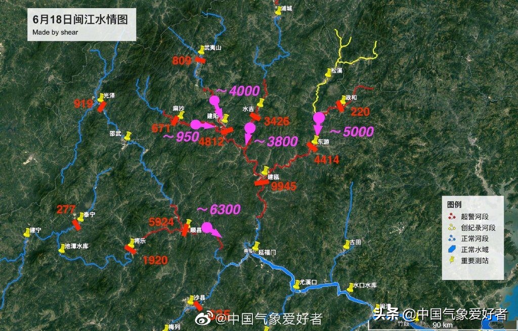 南方四省现特大暴雨，历史最大洪水威胁韶关等地！分析：即将北抬